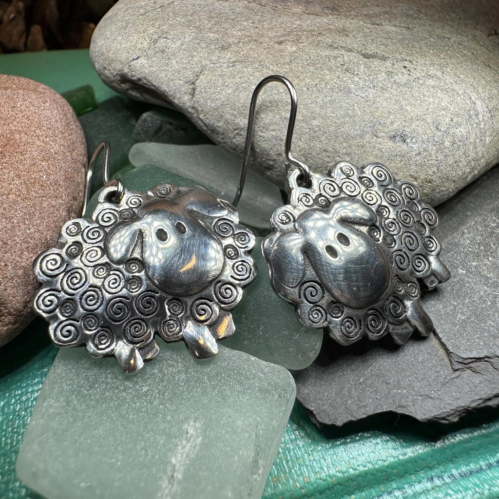 Wooly Sheep Earrings