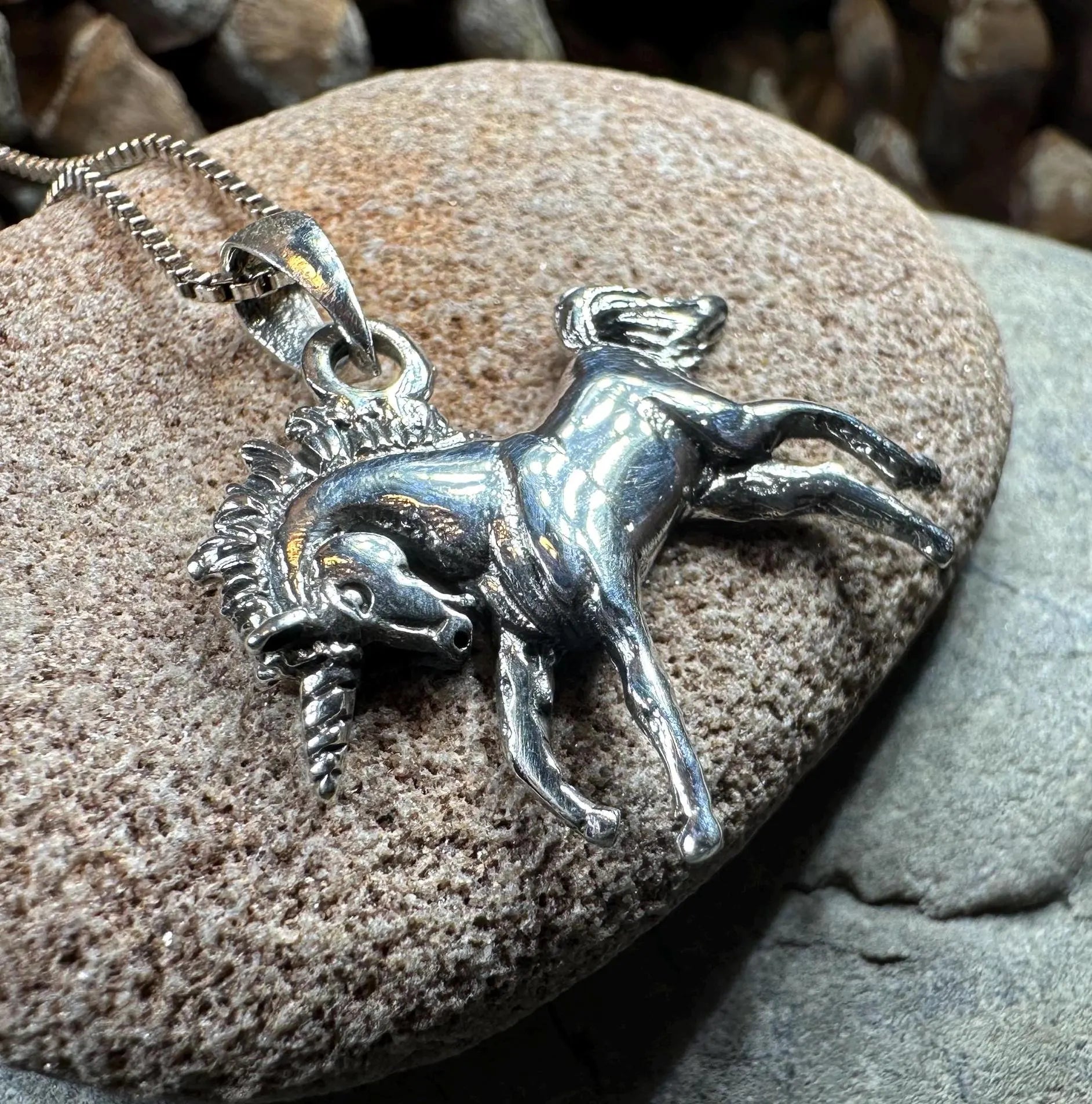 Prancing Unicorn Necklace