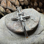 Large Star of David Cross Necklace