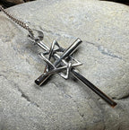 Large Star of David Cross Necklace