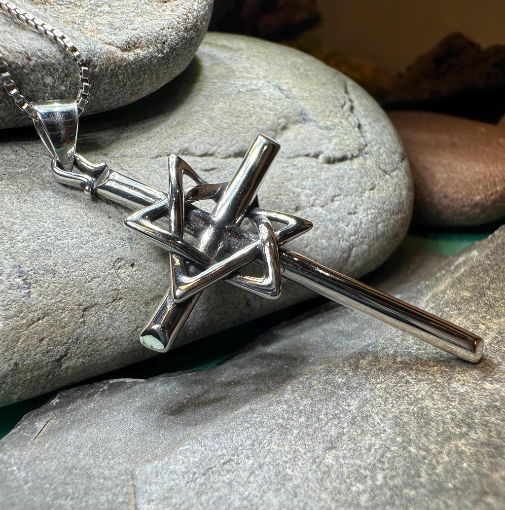 Large Star of David Cross Necklace