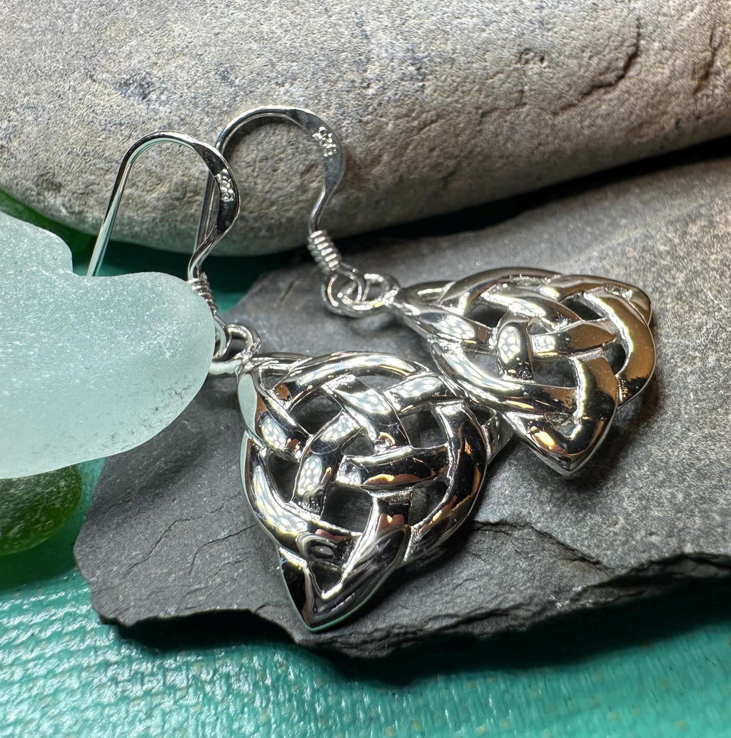 Lyric Celtic Triquetra Earrings