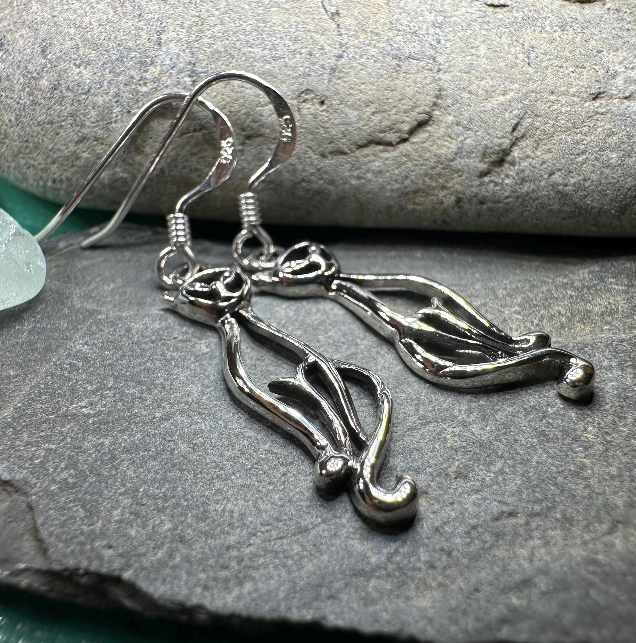 Roxie Celtic Cat Earrings