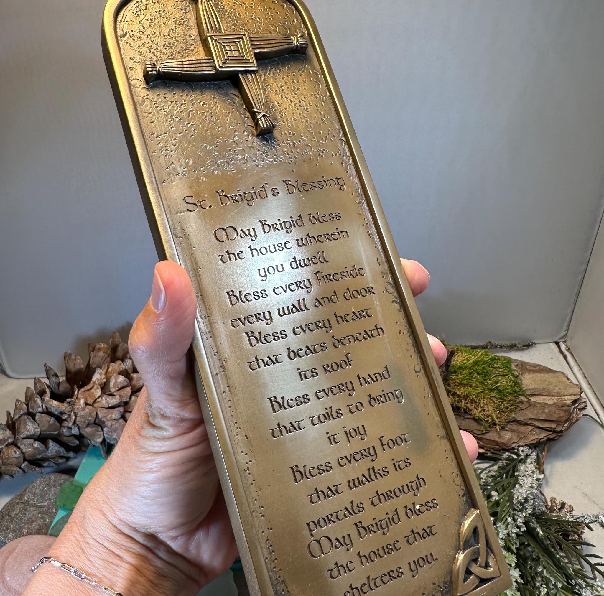 Saint Brigid's Blessing Wall Plaque