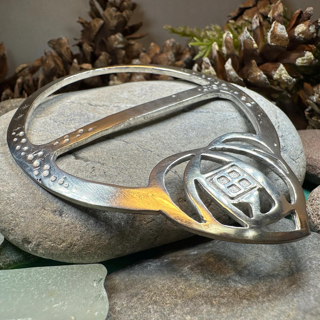 Celtic Mackintosh Heart Scarf Ring