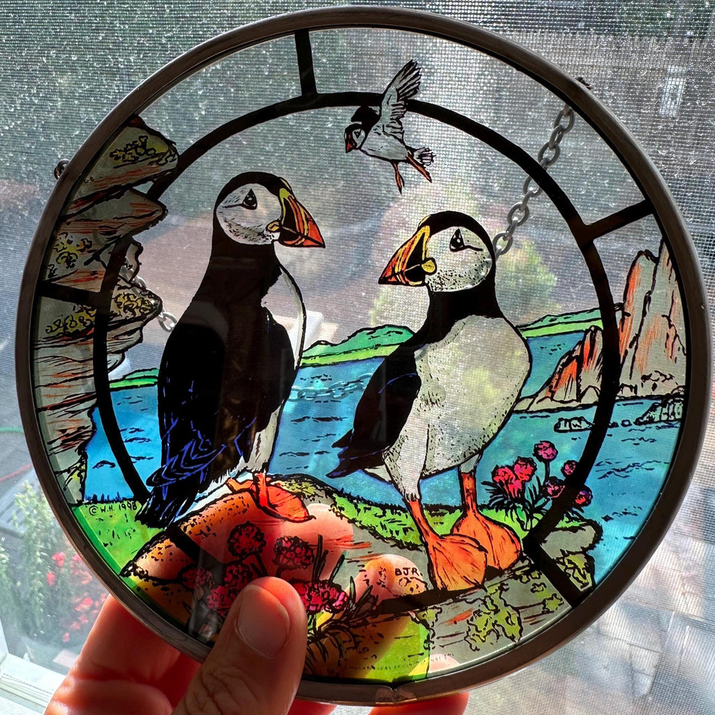 Scottish Puffin Suncatcher
