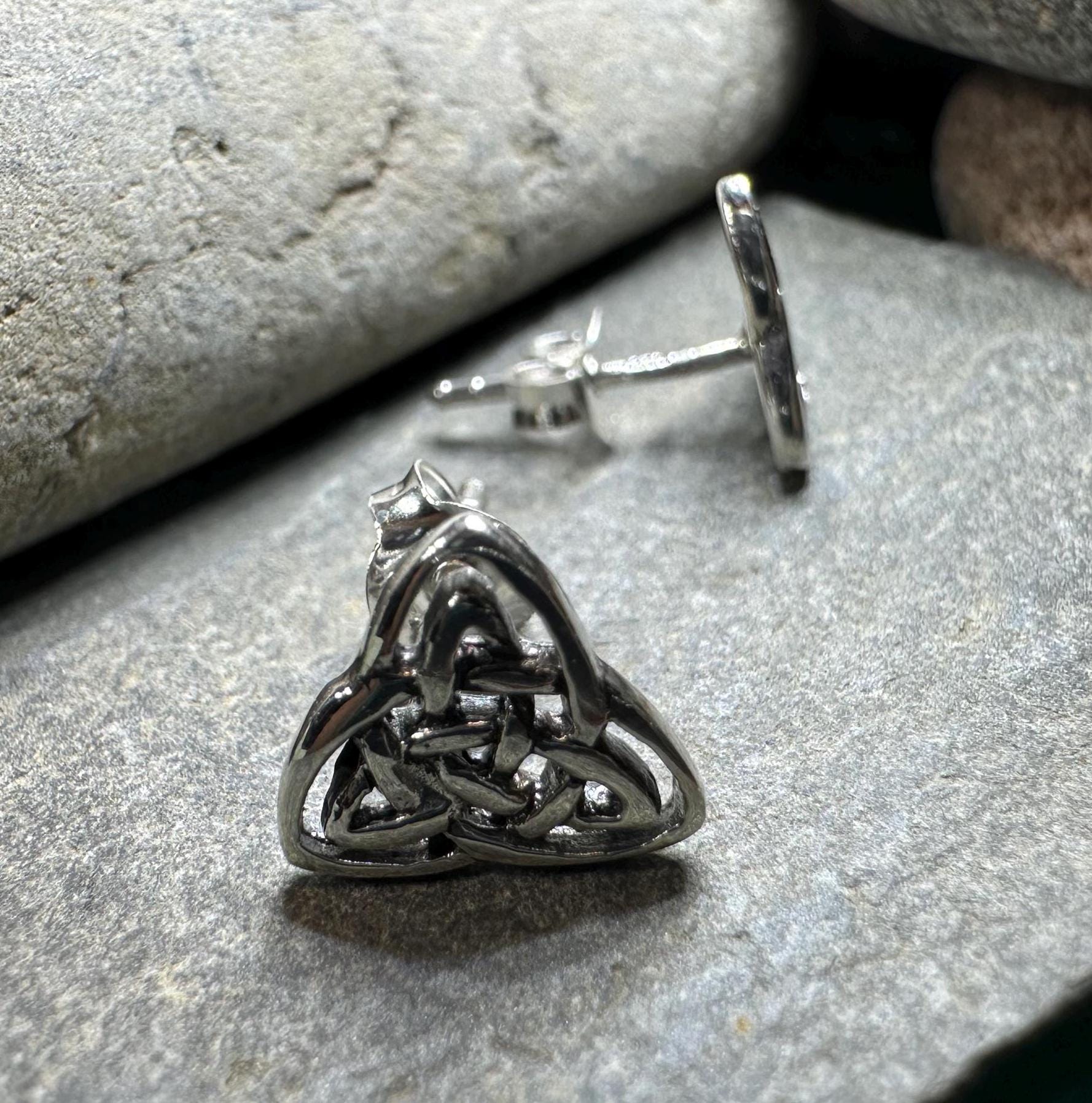 Laura Celtic Knot Stud Earrings