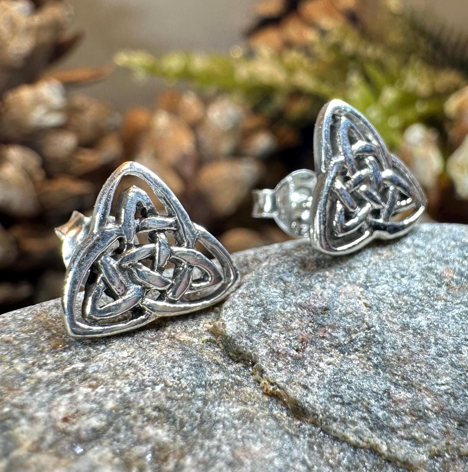 Laura Celtic Knot Stud Earrings