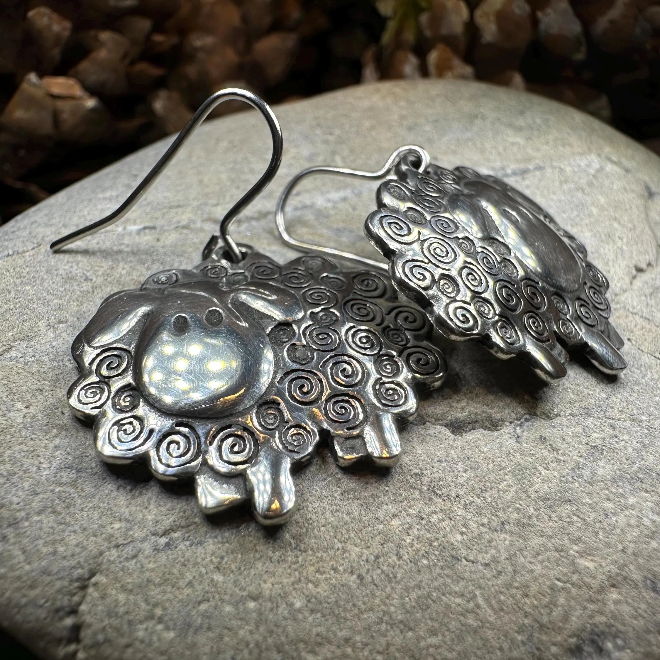 Wooly Sheep Earrings