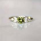 Vintage Zirconia Olive Ring