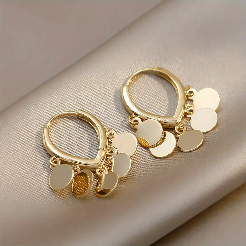 Golden Beads Earrings