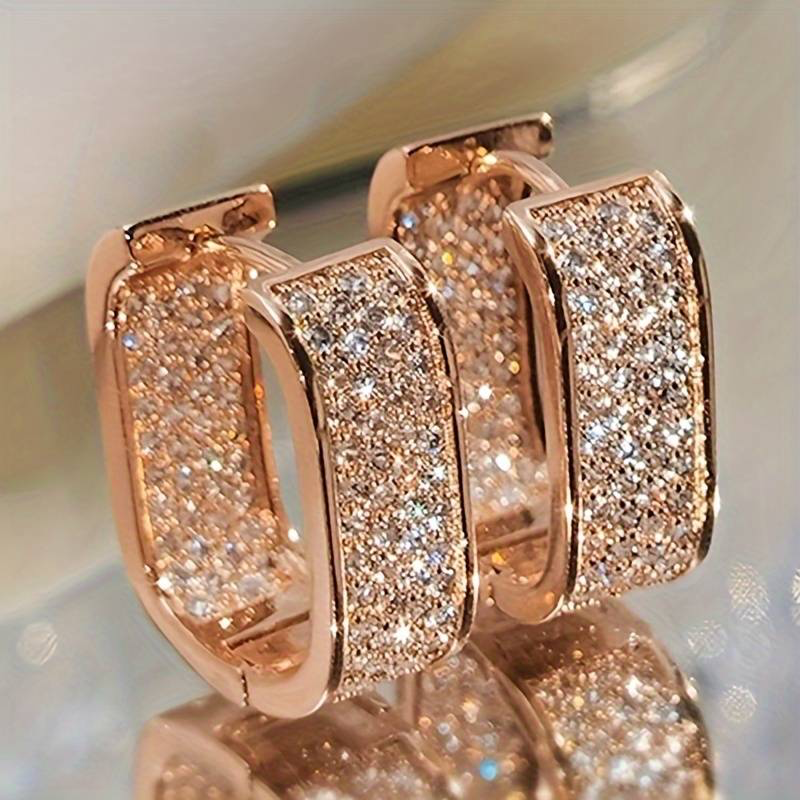 Square Hoop Bright Earrings