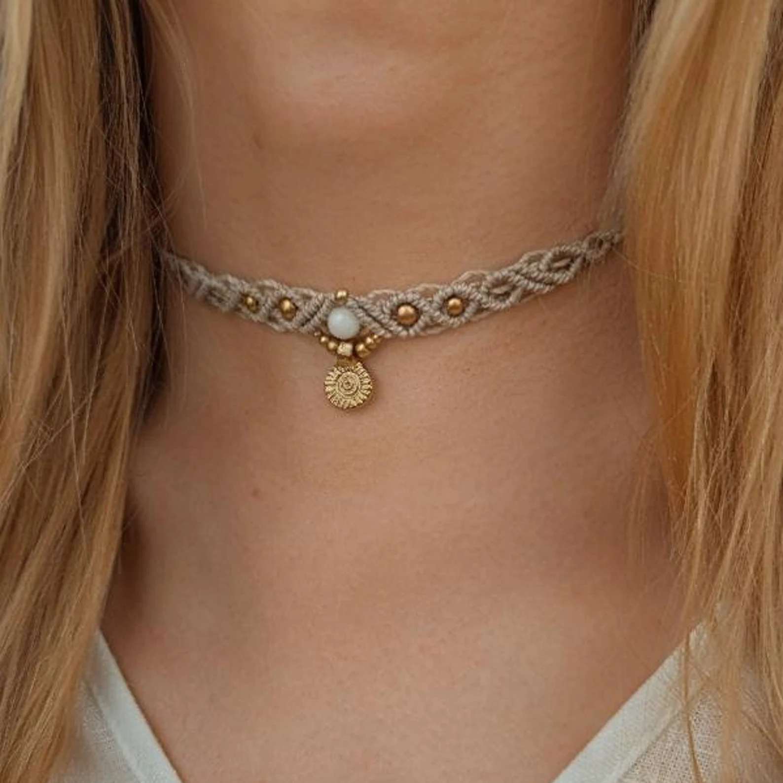 Braided Sun Necklace