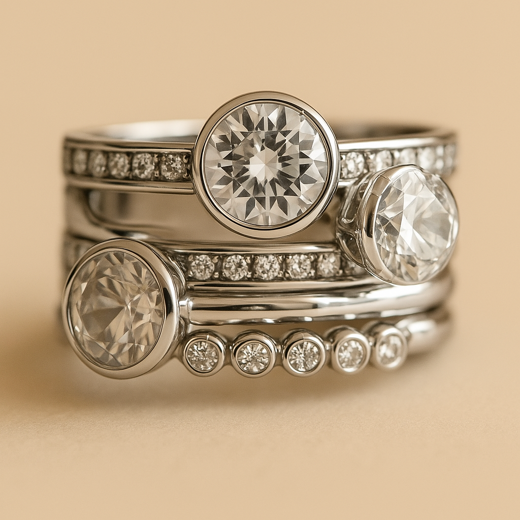 Gemini —  Regal Flame Ring Set