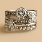 Gemini —  Regal Flame Ring Set