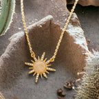 Chiara Dainty Sun Necklace