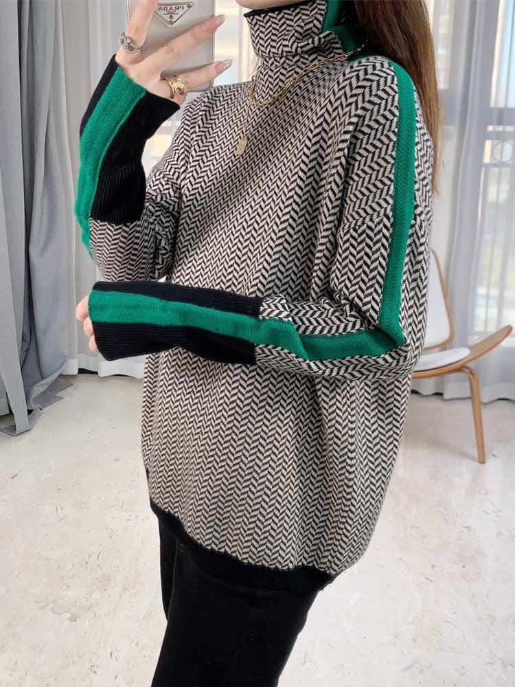 Inès Lavigne - Jumper with geometric print