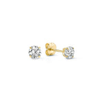 Larmes de Lune Stone Stud Earrings | White Gold