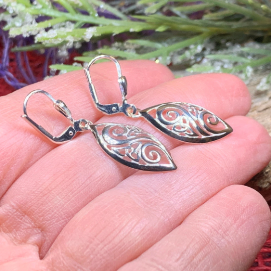 Marquise Trinity Knot Earrings