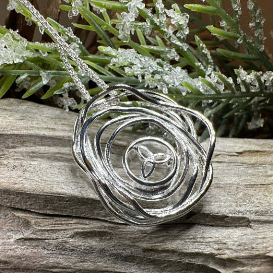 Cradle of Life Trinity Knot Necklace
