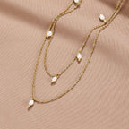 Kay Pearl Drop Layered Necklace