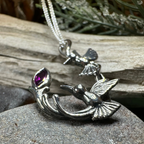 Celtic Hummingbird Necklace