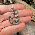 Celtic Hummingbird Necklace
