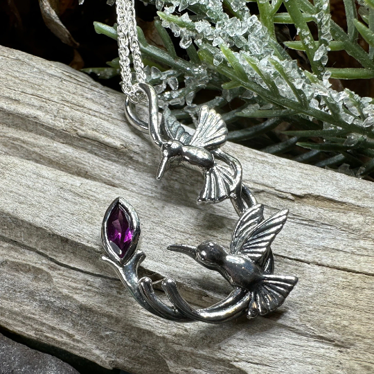 Celtic Hummingbird Necklace
