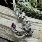 Celtic Hummingbird Necklace