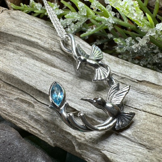 Celtic Hummingbird Necklace