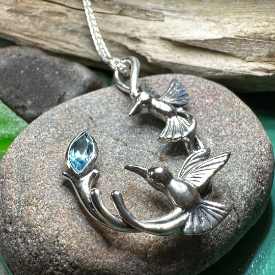 Celtic Hummingbird Necklace