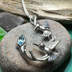 Celtic Hummingbird Necklace