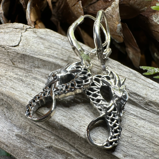 Iorna Celtic Dragon Earrings