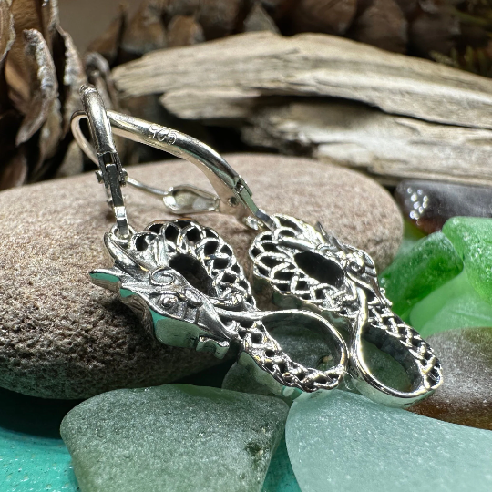Iorna Celtic Dragon Earrings