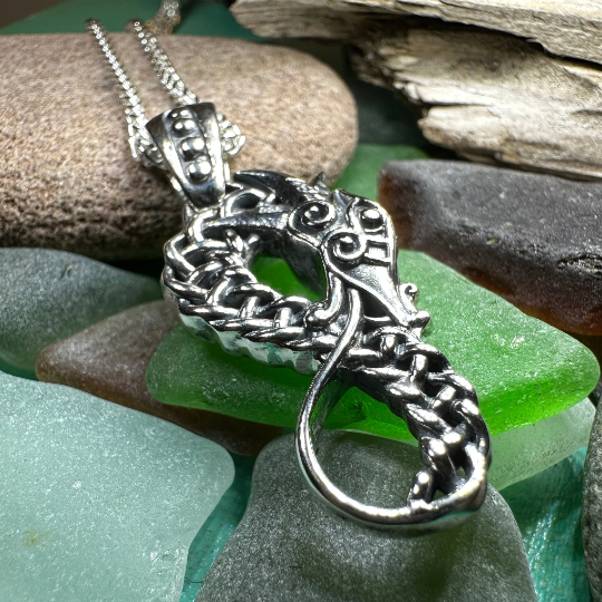 Anixa Celtic Dragon Necklace