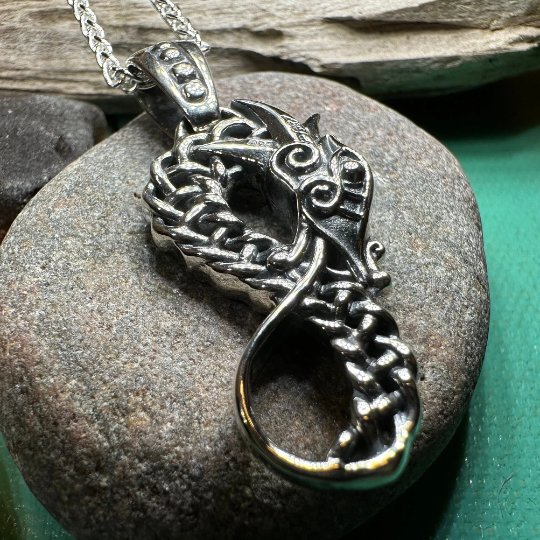 Anixa Celtic Dragon Necklace