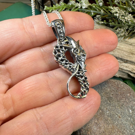 Anixa Celtic Dragon Necklace