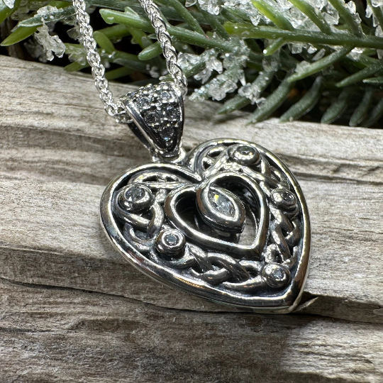 Emilie Celtic Heart Necklace