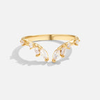 Peace - Crystal Gold Vine Ring