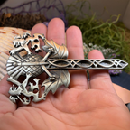 Rampant Lion Sword Kilt Pin