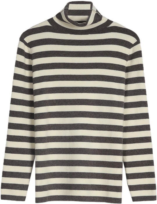 Lucia Comér - Striped turtleneck sweate