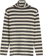 Lucia Comér - Striped turtleneck sweate