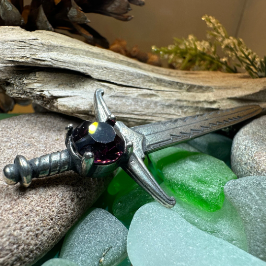 Warrior Crystal Kilt Pin