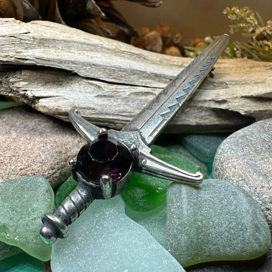 Warrior Crystal Kilt Pin