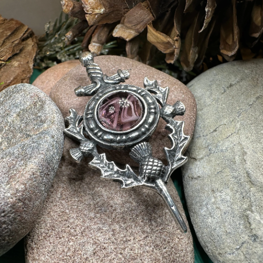 Thistle Sword Kilt Pin