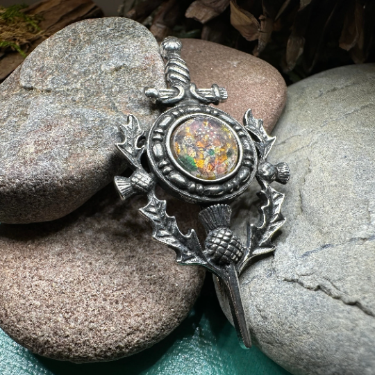 Thistle Sword Kilt Pin
