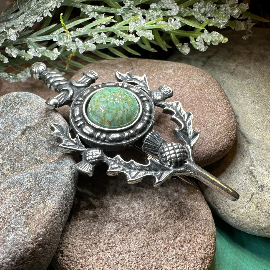 Thistle Sword Kilt Pin