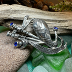 Bagpipes Crystal Brooch