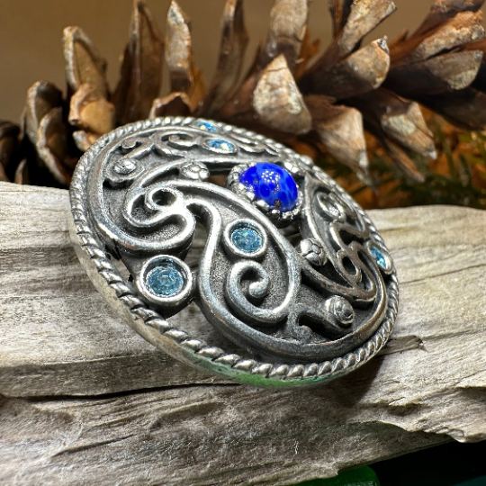 Ancient Spirals Celtic Knot Brooch