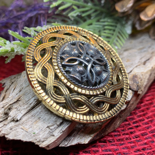 Robert Burns Thistle Brooch